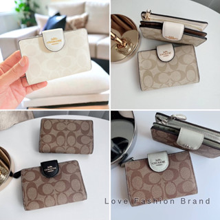 👑ผ่อน0%~แท้100%👑ใบกลาง Medium Wallet 6390 c6390 c0082 กระเป๋าสตางค์ใบสั้น