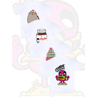 [NEW!!!]เสื้อยืดสกรีน,ษญการ์ตูนน่ารัก สุดฮิต คอกลม มีไซส์ใหญ่ถึง 5XL Cotton100%