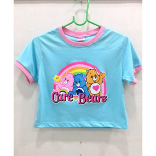 🌈🧸มาใหม่🌈เสื้อครอปแคร์แบร์ เสื้อยืดcarebears สวยน่ารัก ลายชัดค่ะ🧸🌈