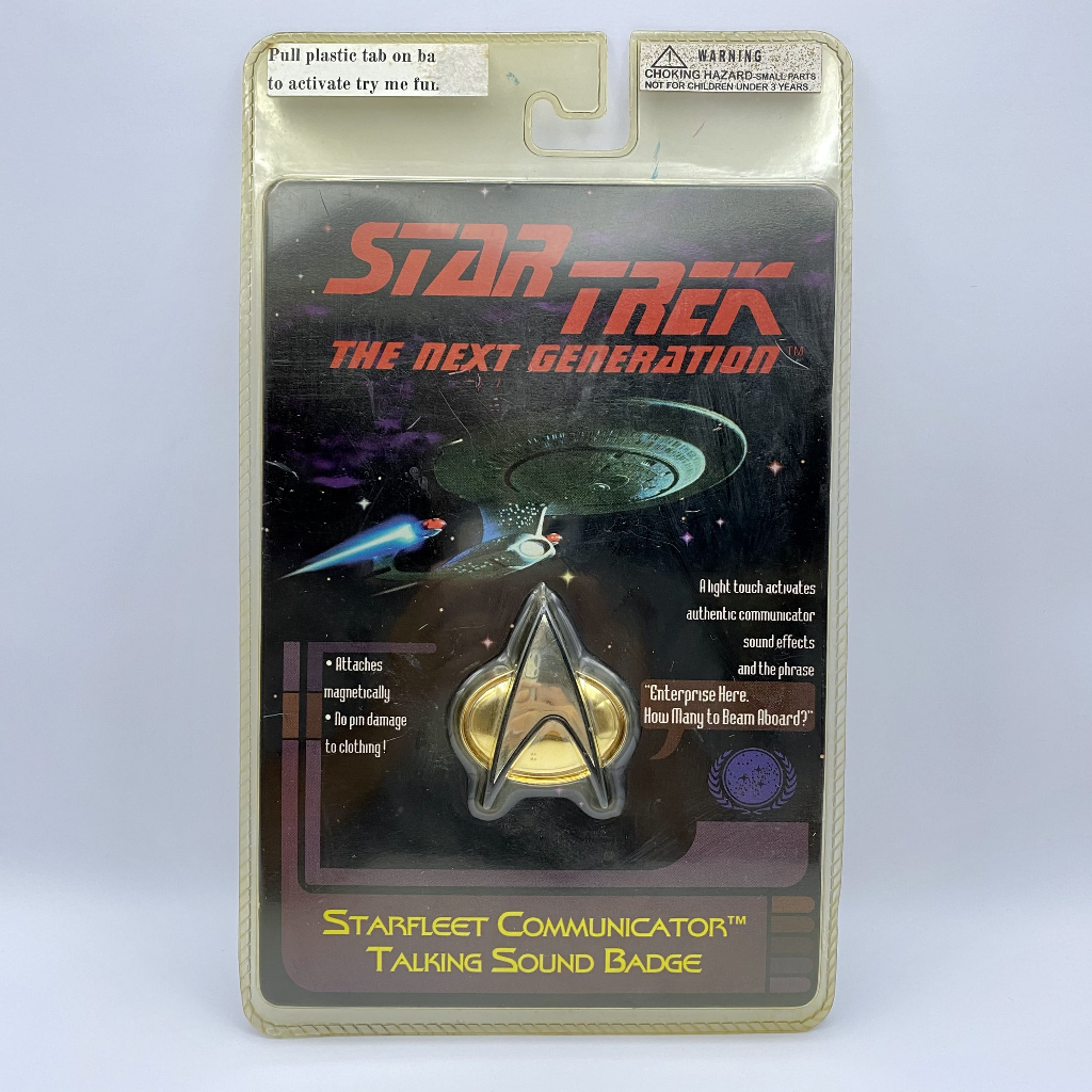 Star Trek เข็มกลัด สตาร์เทรค Star Trek The Next Generation STARFLEET Communicator Talking Sound Badg