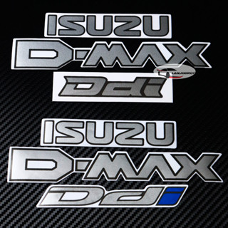 ชุด 3 ชิ้น ป้ายสติ๊กเกอร์ ISUZU D-MAX Ddi ติดท้ายรถกระบะ สำหรับ All New Isuzu D-MAX 2012-2018