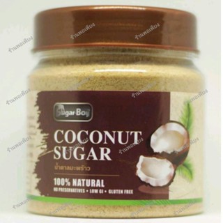 น้ำตาลมะพร้าว 100% COCONUT SUGAR ขนาด 300 กรัม บรรจุขวดพลาสติก เพื่อสุขภาพ