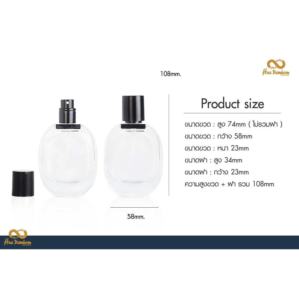 ขวดสเปรย์ทรง ดิป ทีค สีดำและขาวขุ่น ขนาดบรรจุ 30ml - รูปที่ 3