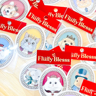 สติ๊กเกอร์ไดคัตหมาแมวราชนิกูล [Fluffy Bless]