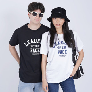 haas เสื้อยืดแขนสั้น unisex ผู้ชาย ผู้หญิง ลายสรีน LEADERS OF THE PACK SHSK2527