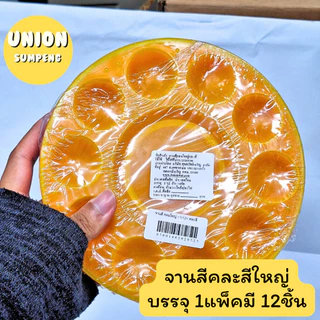 (USP)📍ถูกที่สุด📍(แพ็ค12ชิ้น) จานสี จานผสมสี ถาดพลาสติก สีขาว ทรงกลม ผสมสีน้ำ / สีน้ำมัน / สีอะคริลิค ถาดสี