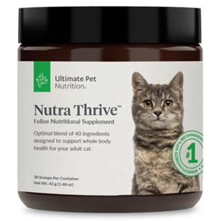 (30 วัน) ULTIMATE PET NUTRITION Nutra Thrive™ Cat 40 in 1 Nutritional Supplement for Cats,