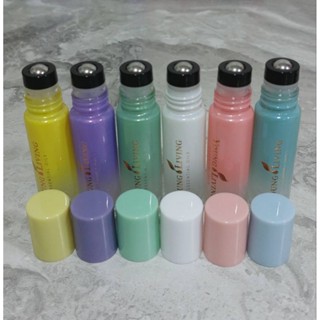 ขวดลูกกลิ้งสีพาสเทล หัวกลิ้งสแตนเลส ขนาด 10 ml.(1ขวด)