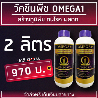 วัคซีนพืช "OMEGA1" นวัตกรรมใหม่ ทำงาน 4 in 1 เสริมภูมิคุ้มกันพืช ทนโรค เพิ่มผลผลิต (2 ลิตร)