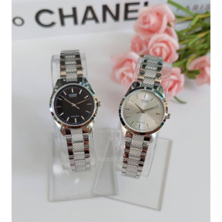 นาฬิกา Casio แท้ รุ่น LTP-1274D-7A และ LTP-1274D-1A นาฬิกาข้อมือผู้หญิงสายแสตนเลสสีเงิน ของแท้ 100% รับประกันสินค้า 1 ปีเต็ม