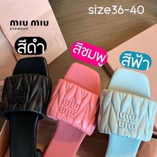 🌟🌟รองเท้า​ miumiu 🌟🌟