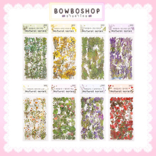 BowboShop🎀 6แผ่น/แพ็ค สติ๊กเกอร์กันน้ำ ลายดอกไม้ ใบไม้ สำหรับตกแต่งDIY 🇹🇭พร้อมส่งจากไทย🇹🇭