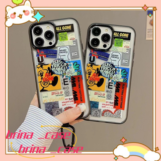 ❤️ส่งของขวัญ❤️ เคสไอโฟน 11 12 13 14 Pro Max ความคิดสร้างสรรค์ กราฟฟิตี ความนิยม แฟชั่น เรียบง่าย Case for iPhoneป้องกันก