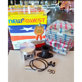 เสื้อสูบ NEWWEST 488 plus  2แหวน ครบชุด เสื้อสูบ นิวเวส ลูกสูบ 42มิล แหวน กิ๊ปล๊อค สลัก คอคาร์บู น๊อต 488