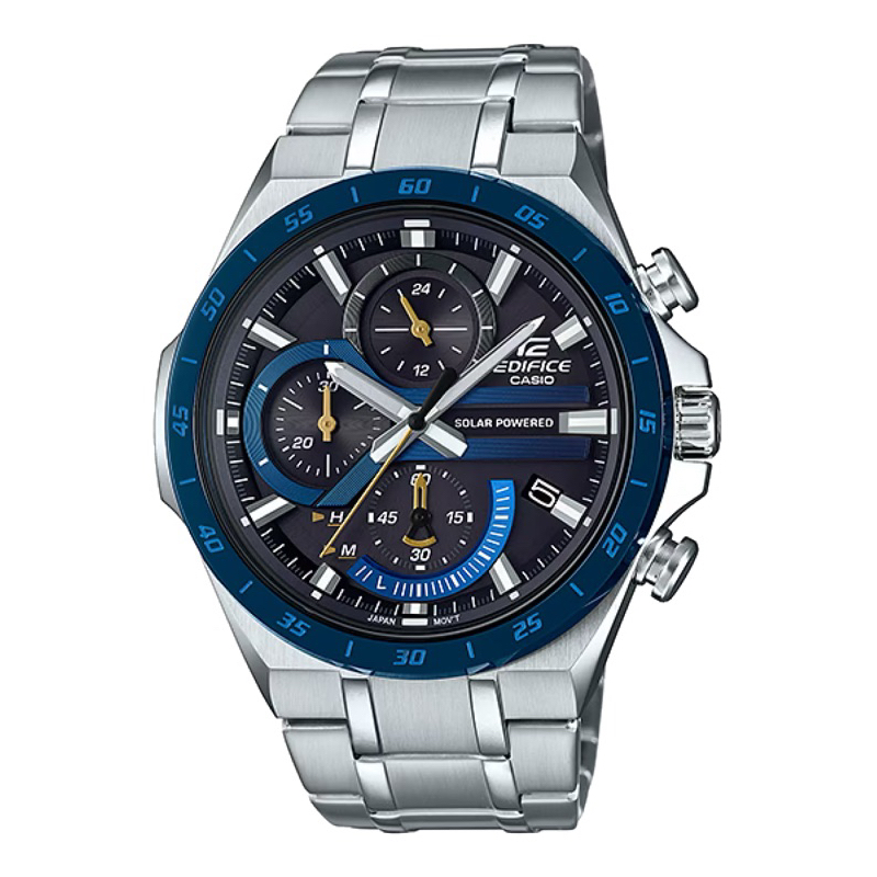 Casio Edifice นาฬิกาข้อมือผู้ชาย สายสแตนเลส รุ่น EQS-920,EQS-920DB,EQS-920DB-2A สีเงิน