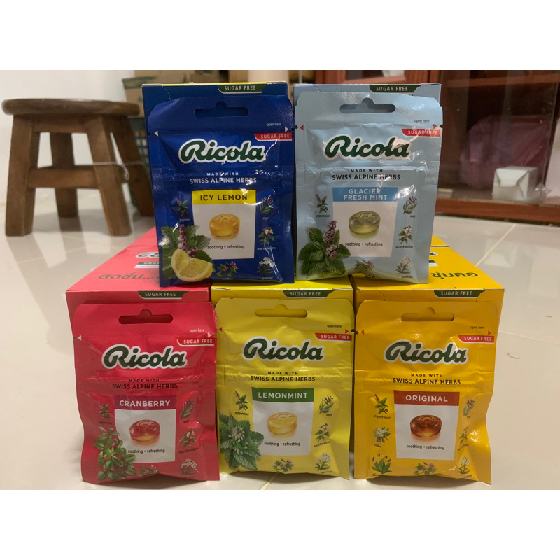 ริโคลา ลูกอม ออริจินอล /เลมอน มินต์ ขนาด 17.5กรัม แพ็ค3ห่อ