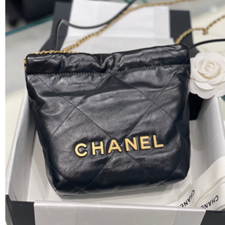 พรี​ ราคา13000 งานสูง Chanel 22bag Mini Toteหนังแท้ กระเป๋าสะพายข้าง กระเป๋าสะพาย20*19*6𝐜𝐦