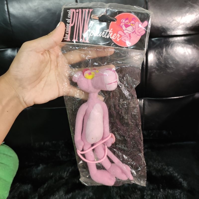 Pink panther ตุ๊กตาพิงค์แพนเตอร์ เก่าเก็บ ญี่ปุ่น ลิขสิทธิ์แท้ พร้อมส่ง