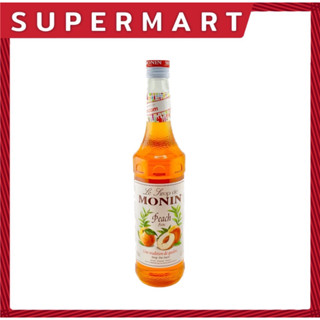 SUPERMART Monin Peach Syrup 700 ml. น้ำเชื่อมกลิ่นพีช ตราโมนิน 700 มล. #1108069