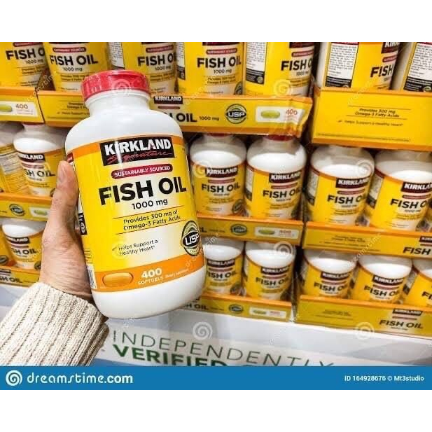 Kirkland Fish Oil 1000 mg.