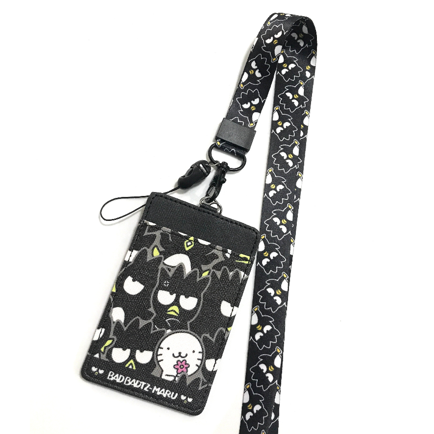 BAD SM สายคล้องคอ สายคล้องบัตร ที่ใส่บัตร ซองใส่บัตร พร้อมสายคล้องคอ ลาย BADTZ SM แบด งานดี สวยงาม ส