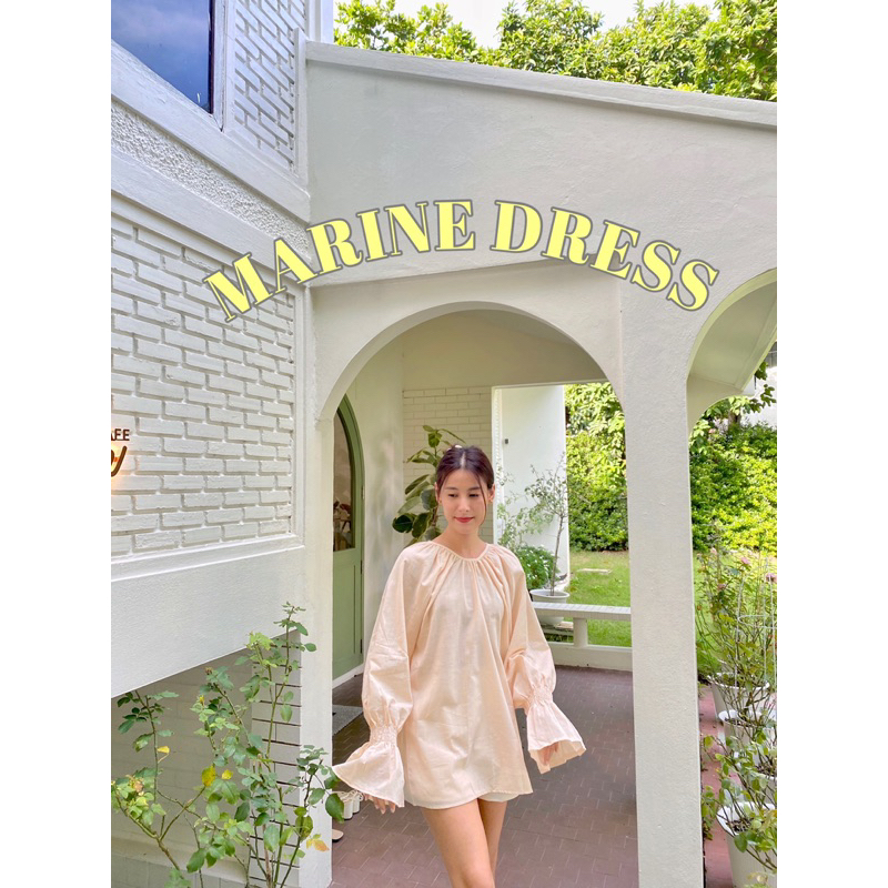 19JAN.STUDIO : MYRINE DRESS มินิเดรสลุคน่ารัก สไตล์มูจิมูใจ น่าถนุถนอม