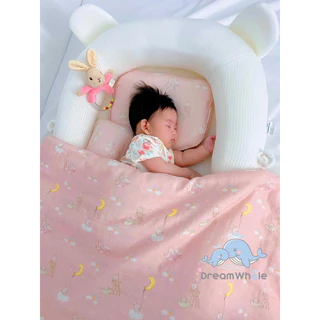 DreamWhale ผ้าห่มนวมใยไผ่ 2in1 หายใจผ่านได้ นุ่มมาก ระบายอากาศดีเยี่ยม รุ่นไม่หล่นพื้น แรกเกิดถึง 4 ขวบ