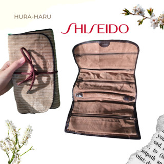 กระเป๋าใส่เครื่อสำอาง Shiseido ผ้ากำมัหยี่ สวย