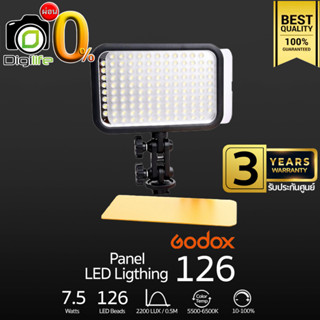 Godox LED 126 7.5W 5500K-6500K - รับประกันศูนย์ Godox Thailand 3 ปี