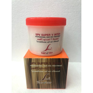 Super V แฮร์สปา ทรีทเม้นท์ ซุปเปอร์วี อินเตอร์ ครีมหมักผม ครีมนวดผม สปาส้ม ทรีทเม้นท์ซุปเปอร์วี400มล.