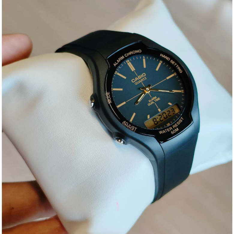 นาฬิกา Casio standard gent 2 ระบบ AW-90H-9E