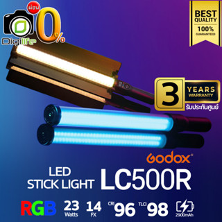 ผ่อน 0%** Godox LED LC500R RGB - LED Light Stick 2500K-8500K 2600mAh CRI96 TCLI98 (Tube ) - รับประกันศูนย์ Godox 3ปี