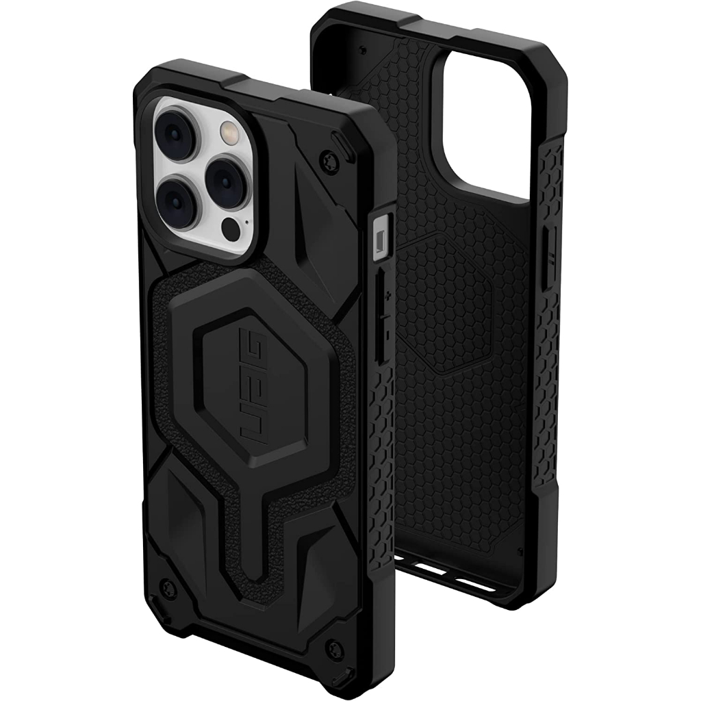 A014หนัง UAG เคสกันกระแทก Designed for iPhone12PROMAX 13PROMAX 14 Pro Max Case Kelvar Monarch พร้อมส