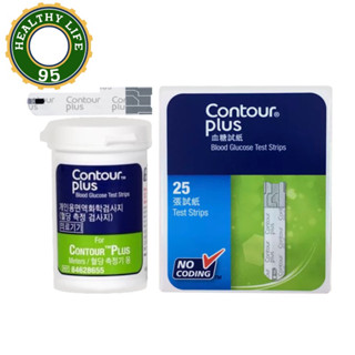 CONTOUR Plus แผ่นตรวจน้ำตาล 25ชิ้น