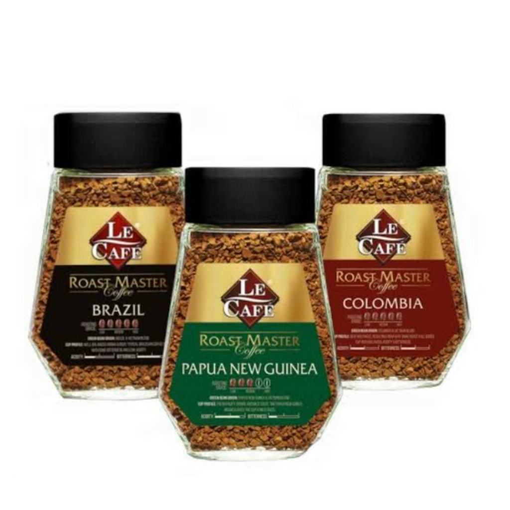 บอน อโรม่า โรสต์ มาสเตอร์ BON AROMA Roast Master Coffee Brazil / Columbia / Papua New Guinea 100g.