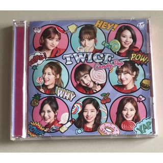 ซีดีซิงเกิ้ล ของแท้ ลิขสิทธิ์ มือ 2 สภาพดี...ราคา 250 บาท  “Twice” ซิงเกิ้ล “Candy Pop” *Made In Japan*