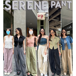 UIUI | SERENE PANT กางเกงผ้าร่ม เอวยางยืด ทรงกระบอกหลวม ไม่ต้องรีด!