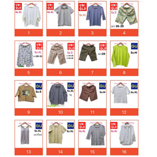 เสื้อ กางเกงมือสองแบรนด์ เกรดA Uniqlo GU ZARA H&amp;M