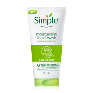 ซิมเพิล เจลล้างหน้า มอยซ์เจอร์ไรซิ่ง เฟเชิล วอช 150 มล./ Simple Moisturising Facial Wash 150ml