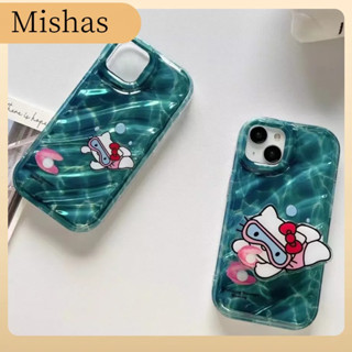 🎁ส่งของขวัญ🎁เคสไอโ case for iphone 11 12 การ์ตูนน่ารักดำน้ำHelloKitty  เคส 14 13 12 11 pro max ขาตั้งโทรศัพท์