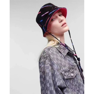 หมวกบักเกต Karl Lagerfeld K/Futuristic Logo-Print Bucket Hat