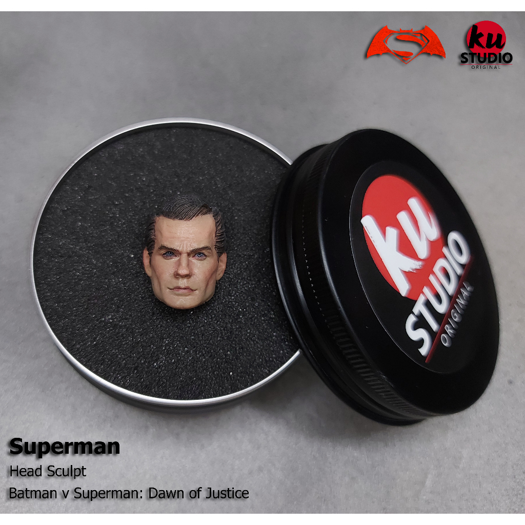หัวเพ้นท์สี Superman BVS Head Sculpt