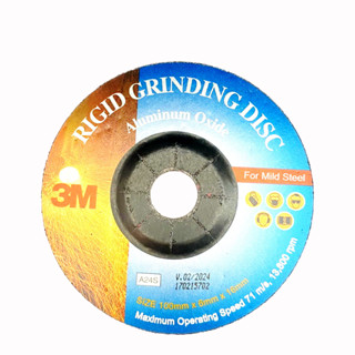 3M แผ่นเจียร์ บาง 4นิ้ว 100x3x16mm. และ หนา 6มม GRINDING DISC สีทอง สีดำ