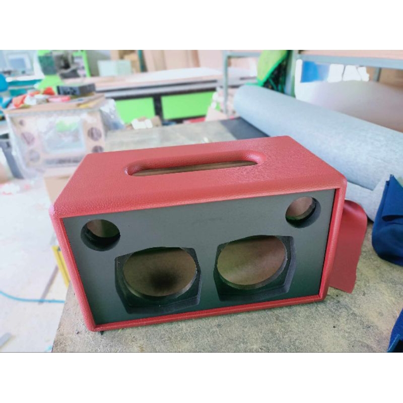 ตู้(B4BB)ลำโพง(พร้อมหุ้มหนัง)ดอก 4 นิ้ว 2 ดอก(BB)แหลม 2 นิ้วช่องใช้งานเพจ 18 * 5 ซมขนาดตู้ 34 * 19 * 19ซม.พอร์ทลมหลัง - รูปที่ 4