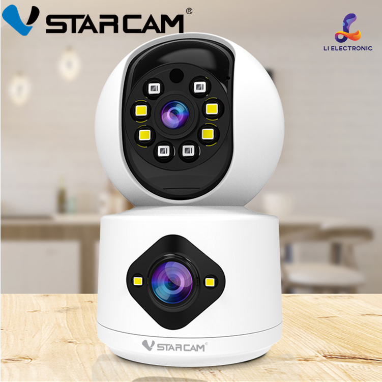 Vstarcam CS992DR (เลนส์คู่) ความละเอียด 2.0 MP (1296P) กล้องวงจรปิดไร้สาย ภาพสี มีAI+ คนตรวจจับสัญญาณเตือน Outdoor Cam
