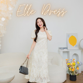 (l พร้อมส่ง) (s,m พรี) #KATI278ꕤ   ‎⸝ ⸝ ⸝ Elle Dress ◞✿