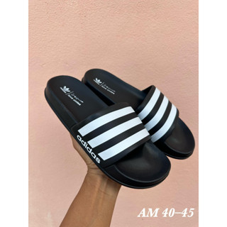 [รุ่นใหม่100%]Sandals Slide มี 7 แบบ Sz.40-45 รองเท้าแตะแบบสวม รองเท้าแตะผู้ชาย AMC201-FT1807