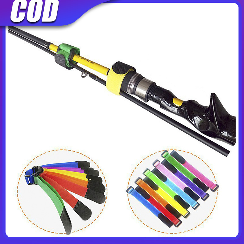 Sougayilang ส่งจากประเทศไทยใหม่ 1pc เบ็ดตกปลาผูกสายคล้องคอเข็มขัด Tackle แถบยางยืดที่ยึดเสาอุปกรณ์เสริม