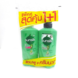 พร้อมส่ง !!!! ของแท้ สูตรผมยาวสุขภาพดี Sunsilk ซันซิล แชมพู และครีมนวดผม shampoo &amp; conditioner แพคคู่ขนาด 350 Ml