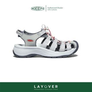 Keen Womens ASTORIA West Sandal "Grey/Coral"